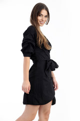 Wickeln Sie über Krawattenkleid ein