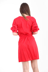 Wickeln Sie über Krawattenkleid ein