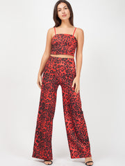 Lurex Leopard Print Co-ord