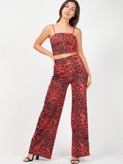 Lurex Leopard Print Co-ord
