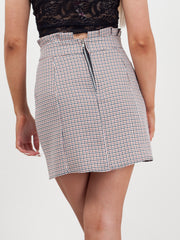 Gingham Check taptasche Taillenrock