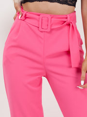 Rosie Matching Buckle Belted Trousers