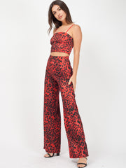 Lurex Leopard Print Co-ord