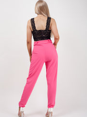 Rosie Matching Buckle Belted Trousers