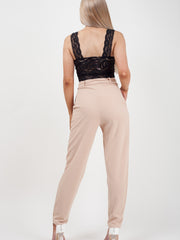 Rosie Matching Buckle Belted Trousers