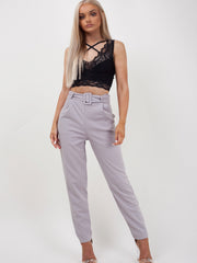 Rosie Matching Buckle Belted Trousers