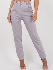 Rosie Matching Buckle Belted Trousers