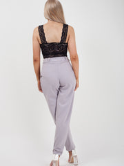 Rosie Matching Buckle Belted Trousers