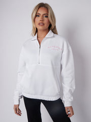 Manhattan Embroidered Front & Back Oversized Sweatshirt Jumper