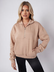 Manhattan Embroidered Front & Back Oversized Sweatshirt Jumper