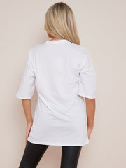 Rock & Roll Graphic Oversized T-Shirt