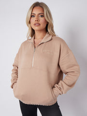 Manhattan Embroidered Front & Back Oversized Sweatshirt Jumper