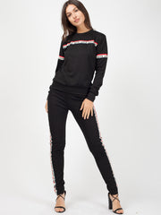 Love Slogan Tape Loungewear Set