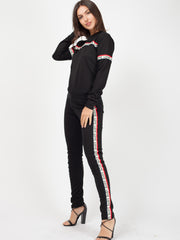 Love Slogan Tape Loungewear Set