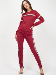 Love Slogan Tape Loungewear Set