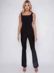 Slinky Vest Top & Flare Trouser Co-ord