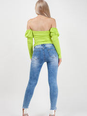 Cross Knot Front Bandeau Top