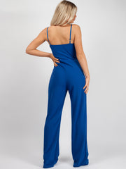 Double Circle Belted Jumpsuit