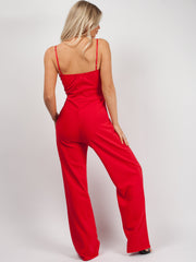 Double Circle Belted Jumpsuit