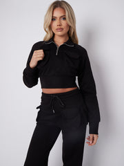 Velcro Utility Pockets Crop Top & Trouser Fleece Co-ord