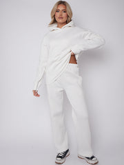 Zip Detail Hoodie & Trouser Fleece coöperatie