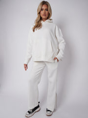 Zip Detail Hoodie & Trouser Fleece coöperatie