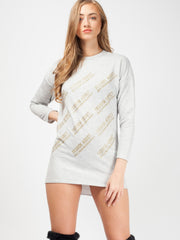 Modesüchtiger Schweißpullover Kleid
