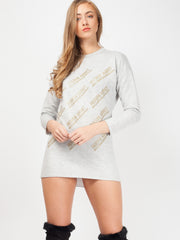 Modesüchtiger Schweißpullover Kleid