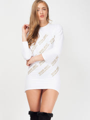 Modesüchtiger Schweißpullover Kleid