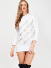 Modesüchtiger Schweißpullover Kleid