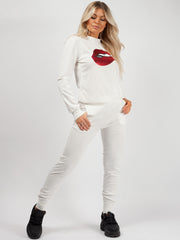 Lip Foil Print Loungewear