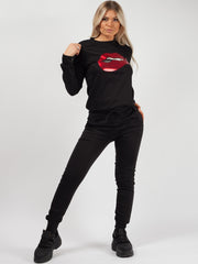 Lip Foil Print Loungewear