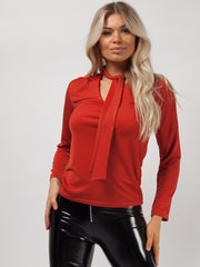 Tie Knot Neckline Top