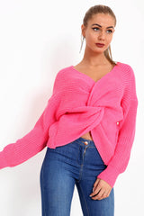 Knoten -Strickpullover Twist -Knoten