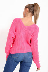Knoten -Strickpullover Twist -Knoten