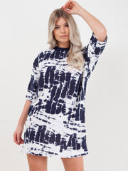 Tie Dye Oversized Boyfriend Tunic T-Shirt