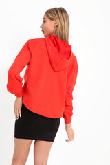 Übergroßer Mädchen Boss Kapuzenpullover