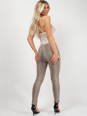 Crocodile Print Trousers