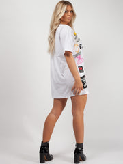Oversized Fashion Icon Printed T-Shirt