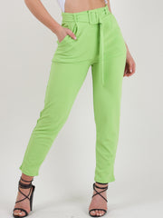 Rosie Matching Buckle Belted Trousers