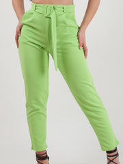 Rosie Matching Buckle Belted Trousers