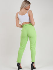 Rosie Matching Buckle Belted Trousers