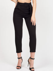 Rosie Matching Buckle Belted Trousers