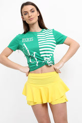 Multi Layered Frill Mini Skorts Shorts