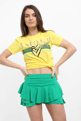 Multi Layered Frill Mini Skorts Shorts