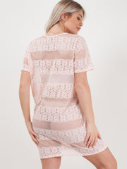 Crochet Knit Shift Dress