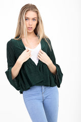Frill Hem Lurex Gypsy Blazer Jacket