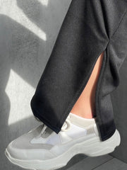 Co-out van de codeed top & split-broek fleece coöperatie