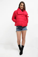 Envoltura de abrigo acolchado delantero