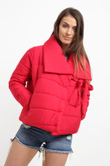 Envoltura de abrigo acolchado delantero